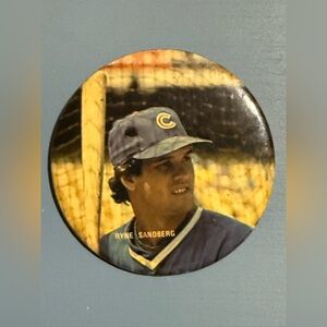 Vintage Retro #1985 #23 Ryan Sandberg Chicago Cubs MLB Button